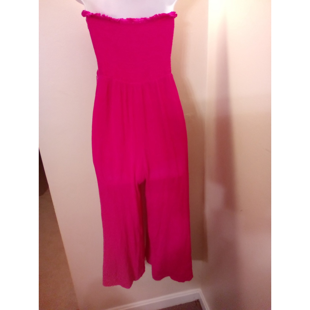 EE SOME JUMPSUIT PRE-OWNED PINK SIZE MEDIUM WIDE LEGS OPEN SIDE - Picture 6 of 6